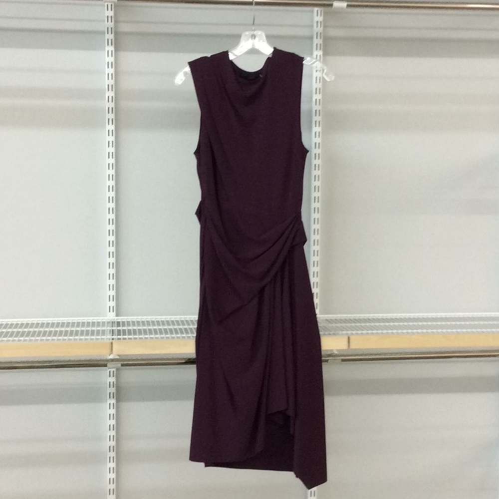 Maroon Alexander Wang Draped Dress